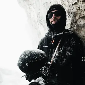 Me with my camera in an ice cave